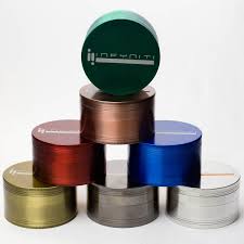 4 Parts 100mm Metal Herb Grinder  Red
