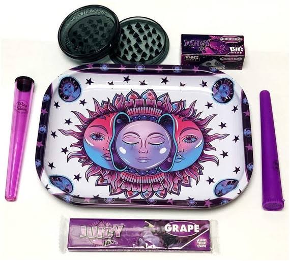 Product image Spark Large Rolling Tray  Purple 1