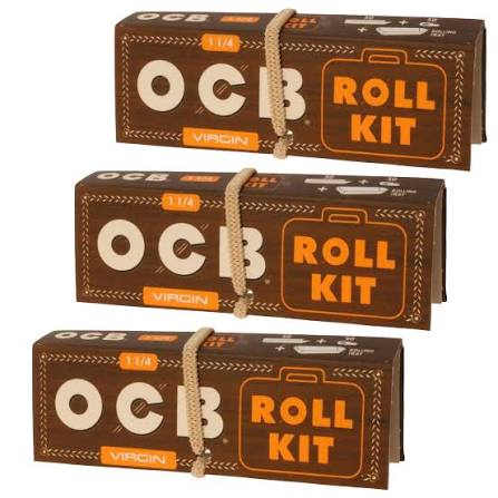 OCB Small Rolling Tray w/ 4 Rolling Papers Pack  Rainbow
