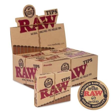RAW PreRolled Tips 21 Pack  Regular