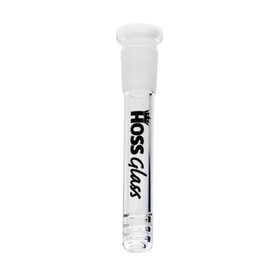 Product image Hoss Glass 14cm Diffuser Downstem w/ Cuts (White) 1