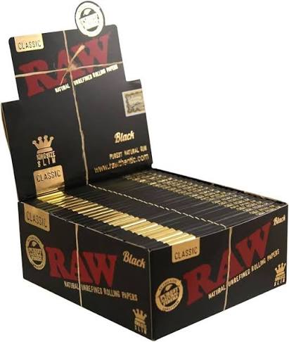 Raw Black King Size Natural Unrefined Rolling Paper