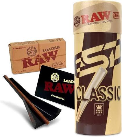 Raw Natural Unrefined PreRolled Cones  King Size (3 Pack)