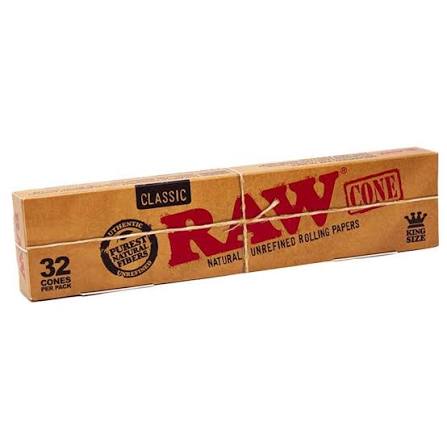 Product image Raw Classic King Size Cones  Pack of 32 1